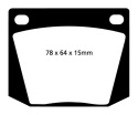 DP3169C Redstuff Främre Bromsbelägg (Gata) EBC Brakes