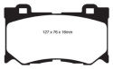 DP31823C Redstuff Främre Bromsbelägg (Gata) EBC Brakes