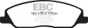 DP31869C Redstuff Främre Bromsbelägg (Gata) EBC Brakes