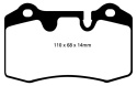 DP31909C Redstuff Främre / Bakre Bromsbelägg (Gata) EBC Brakes