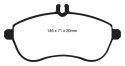 DP31989C Redstuff Främre Bromsbelägg (Gata) EBC Brakes