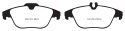 DP32012C Redstuff Bakre Bromsbelägg (Gata) EBC Brakes