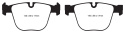 DP32020C Redstuff Bakre Bromsbelägg (Gata) EBC Brakes