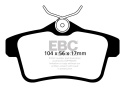 DP32053C Redstuff Bakre Bromsbelägg (Gata) EBC Brakes
