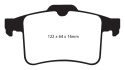 DP32059C Redstuff Bakre Bromsbelägg (Gata) EBC Brakes