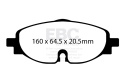 DP32150C Redstuff Främre Bromsbelägg (Gata) EBC Brakes