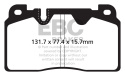 DP32168C Redstuff Främre Bromsbelägg (Gata) EBC Brakes