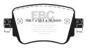 DP32201C Redstuff Bakre Bromsbelägg (Street) EBC Brakes