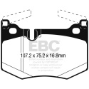 DP32261C Redstuff Bakre Bromsbelägg (Street) EBC Brakes