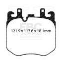 DP32304C Redstuff Främre Bromsbelägg (Gata) EBC Brakes
