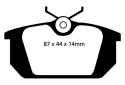 DP3596C Redstuff Bakre Bromsbelägg (Gata) EBC Brakes