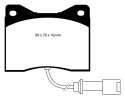 DP3753C Redstuff Främre Bromsbelägg (Gata) EBC Brakes