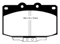 DP3763C Redstuff Främre Bromsbelägg (Gata) EBC Brakes