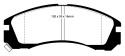 DP3954C Redstuff Främre Bromsbelägg (Gata) EBC Brakes