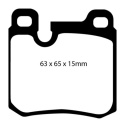 DP3996C Redstuff Bakre Bromsbelägg (Gata) EBC Brakes