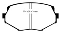 DP41002R Yellowstuff Främre Bromsbelägg (Sport) EBC Brakes