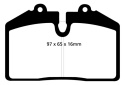 DP41013R Yellowstuff Främre / Bakre Bromsbelägg (Sport) EBC Brakes