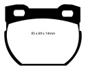 DP41033R Yellowstuff Bakre Bromsbelägg (Sport) EBC Brakes