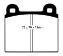 DP4103R Yellowstuff Främre / Bakre Bromsbelägg (Sport) EBC Brakes