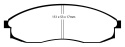 DP41082R Yellowstuff Främre Bromsbelägg (Sport) EBC Brakes