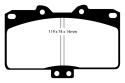 DP41097R Yellowstuff Främre Bromsbelägg (Sport) EBC Brakes