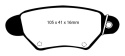 DP41186R Yellowstuff Bakre Bromsbelägg (Sport) EBC Brakes
