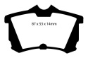 DP41216R Yellowstuff Bakre Bromsbelägg (Sport) EBC Brakes