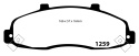 DP41259R Yellowstuff Främre Bromsbelägg (Sport) EBC Brakes