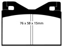 DP4126R Yellowstuff Främre / Bakre Bromsbelägg (Sport) EBC Brakes