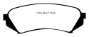 DP41282R Yellowstuff Bakre Bromsbelägg (Sport) EBC Brakes