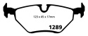 DP41289R Yellowstuff Bakre Bromsbelägg (Sport) EBC Brakes