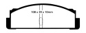 DP4130R Yellowstuff Bakre Bromsbelägg (Sport) EBC Brakes