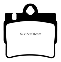 DP41364R Yellowstuff Bakre Bromsbelägg (Sport) EBC Brakes