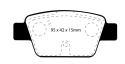 DP41381R Yellowstuff Bakre Bromsbelägg (Sport) EBC Brakes