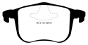 DP41416R Yellowstuff Främre Bromsbelägg (Sport) EBC Brakes