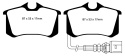 DP41497R Yellowstuff Bakre Bromsbelägg (Sport) EBC Brakes