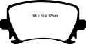 DP41518R Yellowstuff Bakre Bromsbelägg (Sport) EBC Brakes