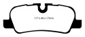 DP41542R Yellowstuff Bakre Bromsbelägg (Sport) EBC Brakes