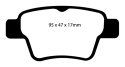 DP41575R Yellowstuff Bakre Bromsbelägg (Sport) EBC Brakes
