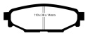 DP41584R Yellowstuff Bakre Bromsbelägg (Sport) EBC Brakes
