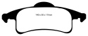 DP41606R Yellowstuff Bakre Bromsbelägg (Sport) EBC Brakes
