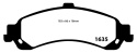 DP41635R Yellowstuff Bakre Bromsbelägg (Sport) EBC Brakes