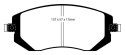 DP41661R Yellowstuff Främre Bromsbelägg (Sport) EBC Brakes