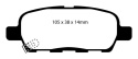 DP41666R Yellowstuff Bakre Bromsbelägg (Sport) EBC Brakes