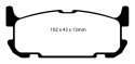 DP41685R MAZDA MX5 NB 1.8 2001-2005 Yellowstuff Bakre Bromsbelägg (Sport) EBC Brakes