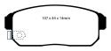 DP41691R Yellowstuff Bakre Bromsbelägg (Sport) EBC Brakes
