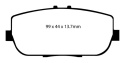 DP41775R Yellowstuff Bakre Bromsbelägg (Sport) EBC Brakes