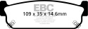 DP41784R Yellowstuff Bakre Bromsbelägg (Sport) EBC Brakes