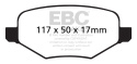 DP41826R Yellowstuff Bakre Bromsbelägg (Sport) EBC Brakes