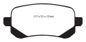 DP41840R Yellowstuff Bakre Bromsbelägg (Sport) EBC Brakes
